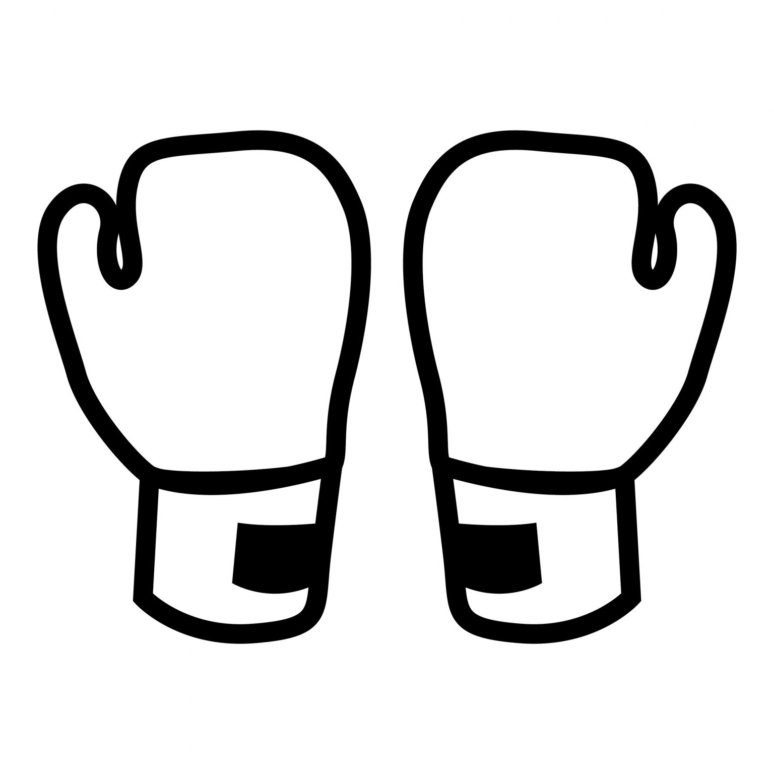 Нарисованные перчатки для бокса